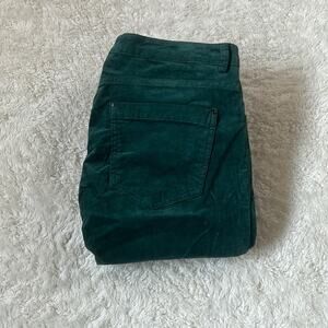 Yerse forest green low rise velvet skinny jeans pants NWT small‎ T1 30x31